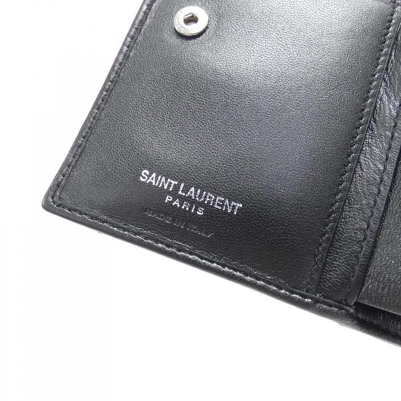 SAINT LAURENT Black Lambskin Leather Wallet 504965 0J406 - Picture 7 of 9